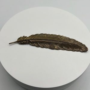 Vintage Jan Michaels San Francisco Leaf Brooch Pin Huge